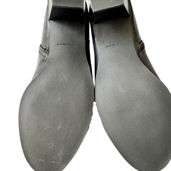 Cole Haan Bailey Black Ankle Block Heel Boots -  8.5B - Picture 11 of 12